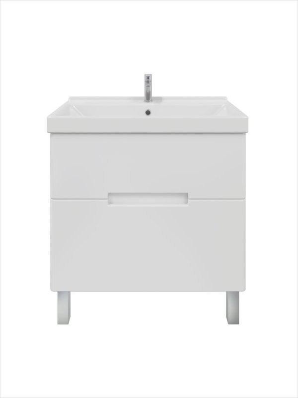 Тумба с раковиной SanStar Ориана 80 напольная, раковина Sanita luxe Fest 80