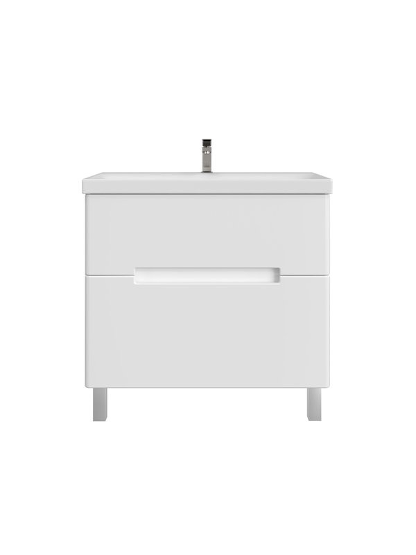 Мебель для ванной комнаты SanStar Ориана 80 напольная, раковина Cersanit Moduo 80