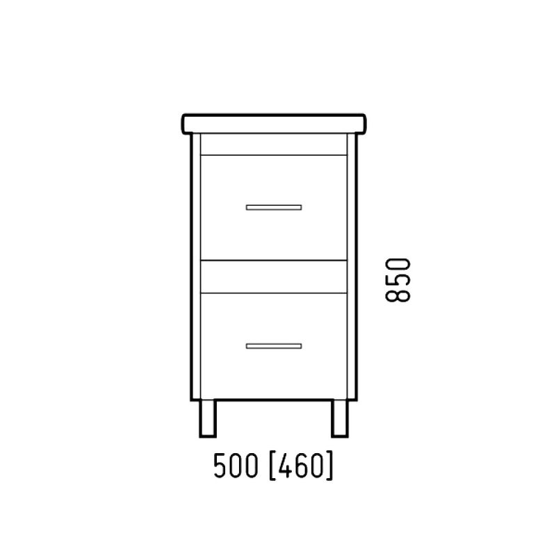 Тумба под раковину Corozo Верона 50 напольная, антик