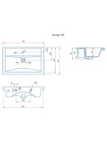 Тумба с раковиной SanStar Ориана 70 подвесная, серая, раковина Kirovit Фостер 70