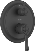 Встраиваемый смеситель для душа и ванны AQUATEK Классик AQ1546MB С ВНУТРЕННЕЙ ЧАСТЬЮ, матовый черный