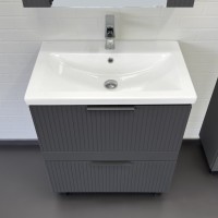 Мебель для ванной комнаты Comforty Лима 70Н2 напольная, антрацит