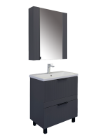 Мебель для ванной комнаты Comforty Лима 70Н2 напольная, антрацит