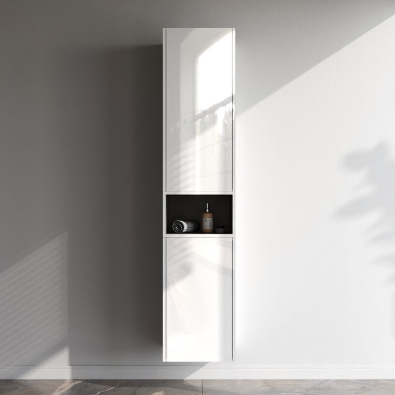 Шкаф в ванную AM.PM Func 90х40 подвесной, глянцевый белый