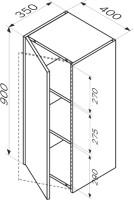 Шкаф в ванную AM.PM Func 90х40 подвесной, глянцевый белый