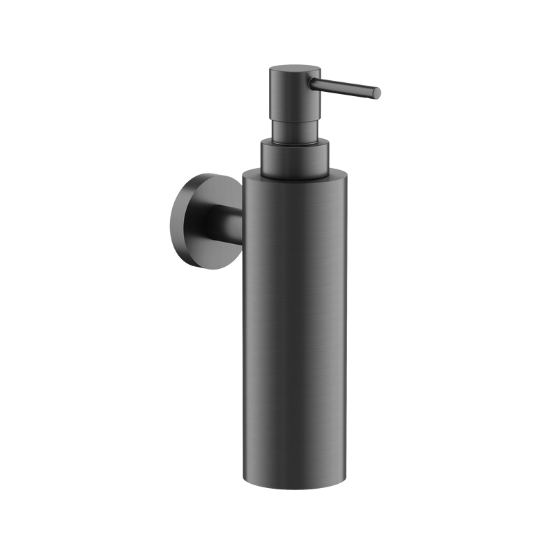 Дозатор для жидкого мыла Sancos Base SC9027GG настенный, вороненая сталь