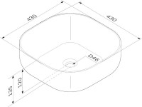 Тумба с раковиной AM.PM Func 80 белый глянец, со столешницей, раковина M8FWCC30430WG
