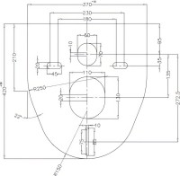 Комплект Унитаз подвесной Aqueduto Cone Tornado CONT0110 безободковый, с микролифтом, белый глянцевый + Инсталляция STWORKI + Кнопка Хельсинки 500474 золотая матовая