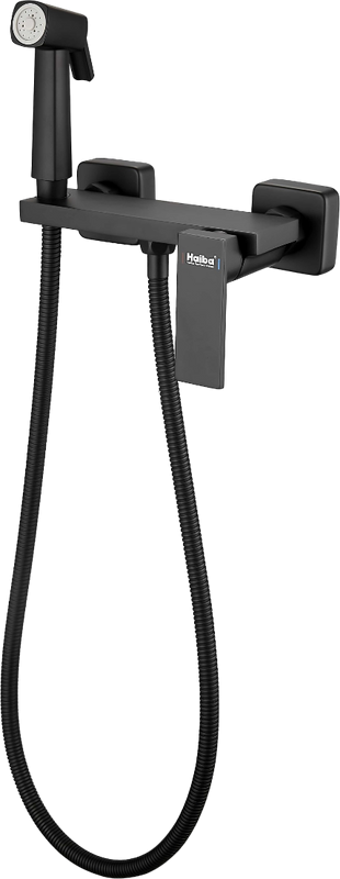 Гигиенический душ Haiba HB5517-7 со смесителем, черный