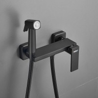 Гигиенический душ Haiba HB5517-7 со смесителем, черный