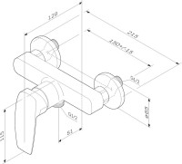 Душевой комплект Смеситель для душа AM.PM Tender F45A20022 + Гарнитур Gem F0190022 черный Душевой комплект Смеситель для душа AM.PM Tender F45A20022 + Гарнитур Gem F0190022 черный
