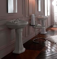 Раковина Kerasan Retro 104501D 55 см, 3 отв., пьедесталом