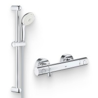 Душевой комплект Термостат Grohe Grohtherm 800 Cosmopolitan 34765000 для душа + Гарнитур Tempesta New 27644001