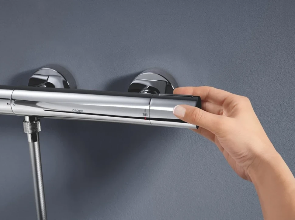 Душевой комплект Термостат Grohe Grohtherm 800 Cosmopolitan 34765000 для душа + Гарнитур Tempesta New 27644001
