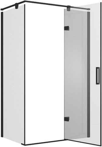 Душевой уголок Bravat Blackline 120х80х195, R