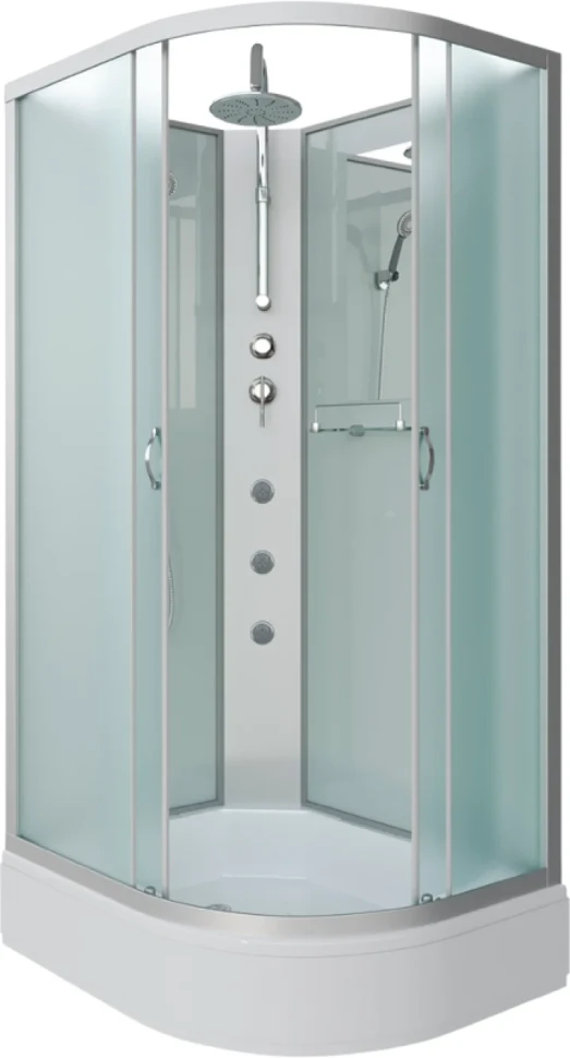 Душевая кабина Niagara Classic NG-33394-14LBKTG 130х90 см, без крыши, с гидромассажем и тропическим душем