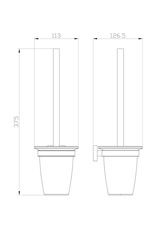 Ершик для унитаза Wonzon & Woghand Graffity WW-9329-BG брашированное золото