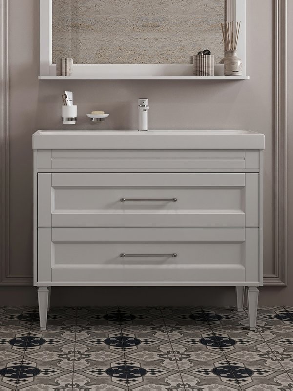 Тумба под раковину Aquanet Бостон New 100 белый