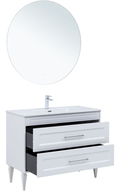 Тумба под раковину Aquanet Бостон New 100 белый