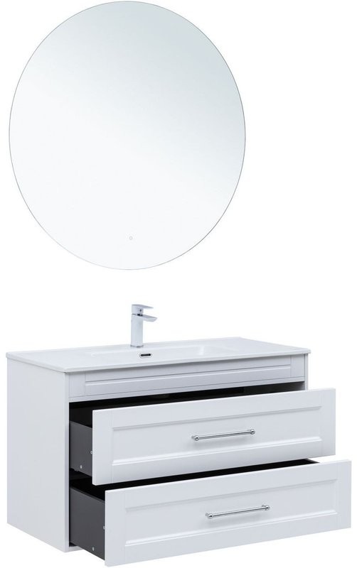 Тумба под раковину Aquanet Бостон New 100 белый