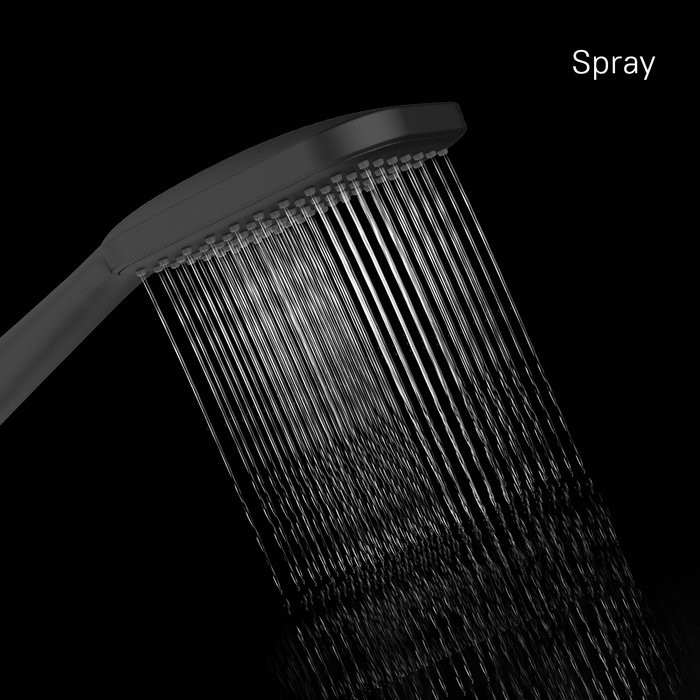 Душевая лейка Milardo Ideal Spa ILS1FBSM18 матовая черная