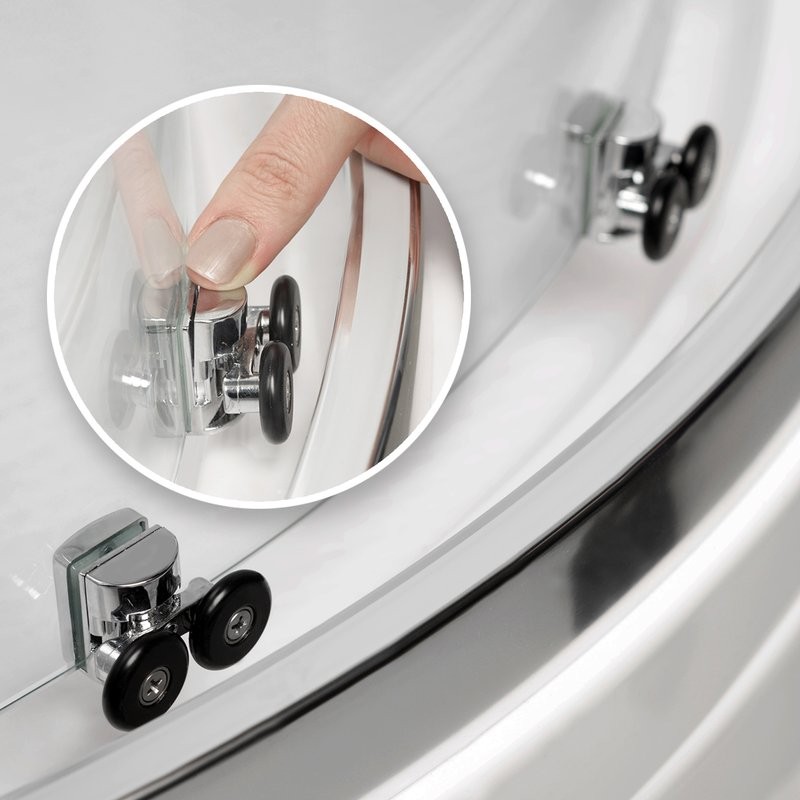 Комплект Душевой уголок Wasserkraft Lippe 45S01 + Стойка A17702