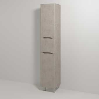 Шкаф-пенал Vod-Ok Adel 35 L, с бельевой корзиной, белый камень