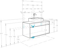 Тумба под раковину AQUATON Лофт Урбан 100