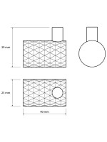 Крючок Bemeta Copra 176106020 матовая медь, на шурупах