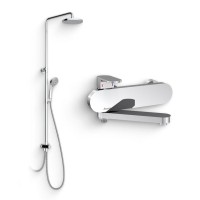 Душевой комплект Смеситель Ravak Chrome CR 022.00/150 + Стойка DS 090.00 Душевой комплект Смеситель Ravak Chrome CR 022.00/150 + Стойка DS 090.00