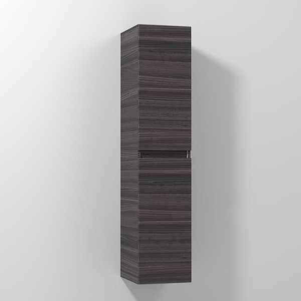 Шкаф пенал для ванной Vod-Ok Best 35 R, с бельевой корзиной, подвесной, палисандр