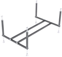 Акриловая ванна Alex Baitler Onega 130x60 см, встраиваемая, белая, с каркасом