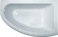 Ванна из искусственного камня Marmo Bagno Альба R 105x170 см, угловая, правая, пристенная, белая, асимметричная, на ножках