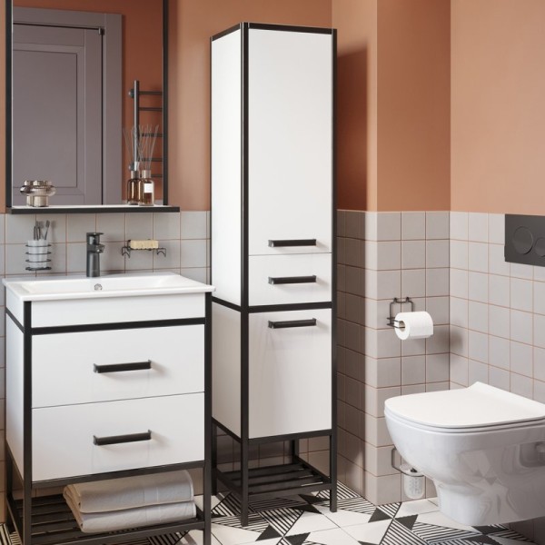 Шкаф пенал для ванной Sanflor Норд R