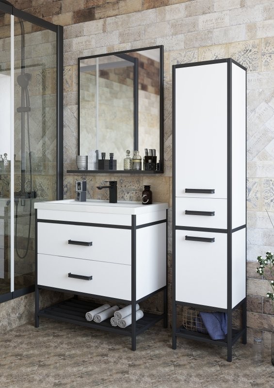 Шкаф пенал для ванной Sanflor Норд R