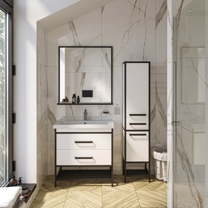 Шкаф пенал для ванной Sanflor Норд R