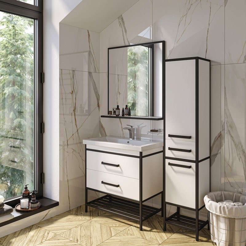 Шкаф пенал для ванной Sanflor Норд R