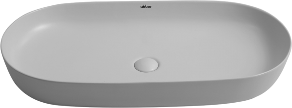 Накладная раковина Abber Bequem AC2110MLG матовая светло-серая