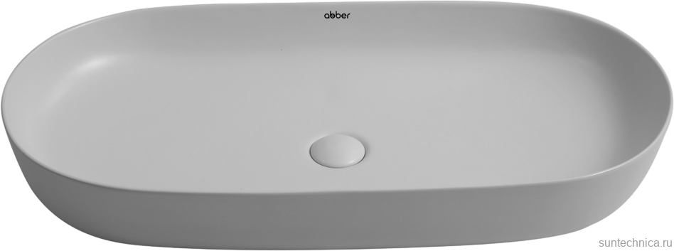 Накладная раковина Abber Bequem AC2110MLG матовая светло-серая