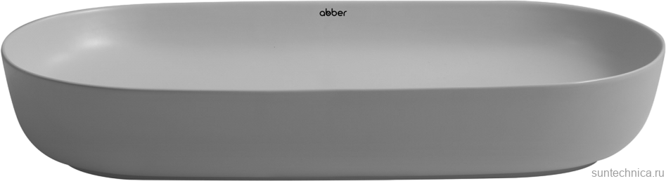 Накладная раковина Abber Bequem AC2110MLG матовая светло-серая