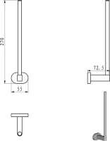 Держатель для запасных рулонов Ravak Chrome CR 420.00 Держатель для запасных рулонов Ravak Chrome CR 420.00