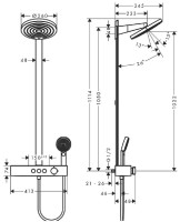Душевая стойка Hansgrohe Pulsify S Showerpipe 260 2jet 24240000 хром Душевая стойка Hansgrohe Pulsify S Showerpipe 260 2jet 24240000 хром
