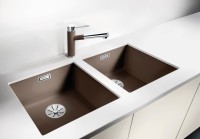 Комплект Мойка Blanco Subline 400-U кофе + Измельчитель Franke