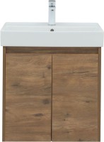 Тумба с раковиной Aquanet Nova Lite 60 дуб рустикальный, с дверками