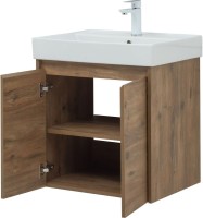 Тумба с раковиной Aquanet Nova Lite 60 дуб рустикальный, с дверками