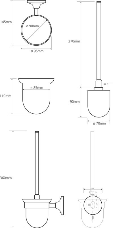 Набор Ершик Bemeta Retro 144113017 + Держатель 144112027