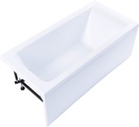 Акриловая ванна Aquanet Bright 239668 145x70 см, пристенная, белая, с каркасом