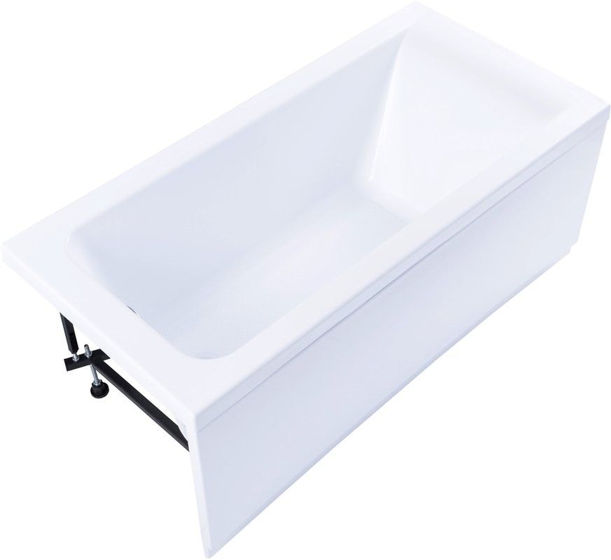 Акриловая ванна Aquanet Bright 239668 145x70 см, пристенная, белая, с каркасом