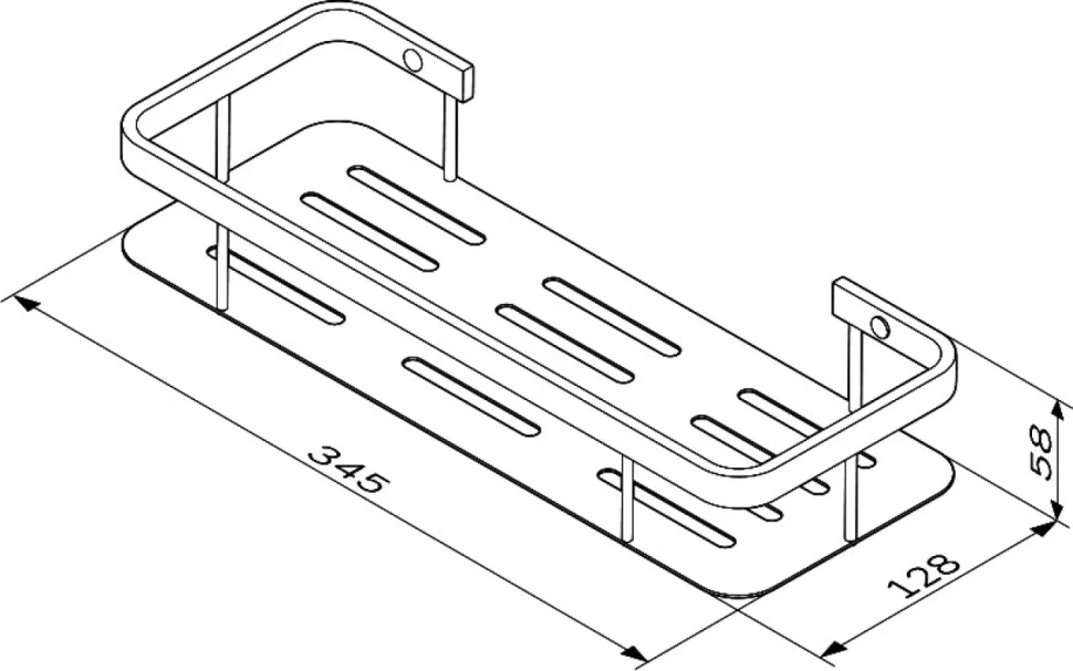 Полка AM.PM Sense L A7453122 черная