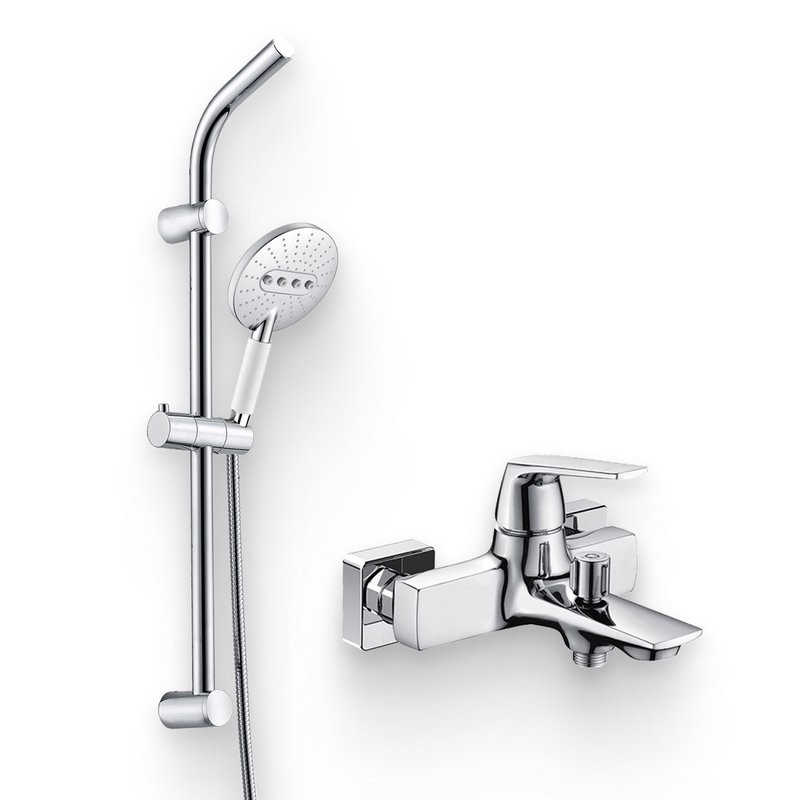 Душевой комплект Смеситель Wasserkraft Neime 1901 + Гарнитур A044